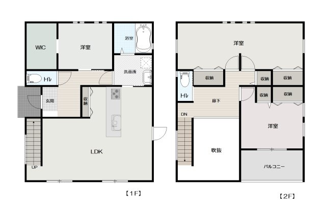 高知市一宮徳谷　中古戸建ての間取り