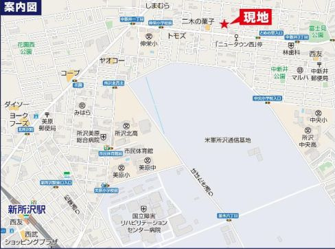 仲介手数料無料　ハートフルタウン所沢２０期・新築全1棟の地図