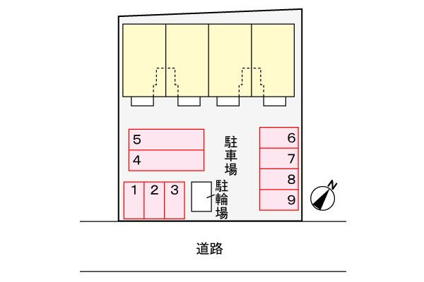 ツイン　ベージュ　　刈谷市近郊の賃貸ならクラスホーム刈谷店の駐車場
