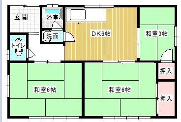 中浜町167番貸家群の間取り
