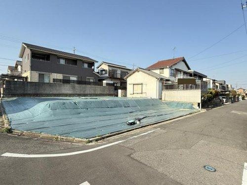 知多市八幡字深山口　全2区画　A区画の前面道路含む現地写真|R7.3.23撮影　前道約5.2ｍ