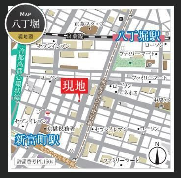 【地図】 | CAVANA+ SHINTOMICHO（カバナプラス新富町）
