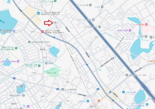 加古川市平岡町土山 （全７）土地　4号地の地図