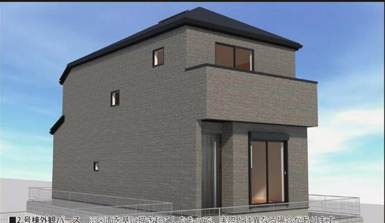【外観パース】 | 練馬平和台3丁目　新築戸建て全2棟 | 1号棟　外観パースです