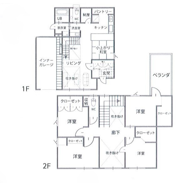 若草南町　中古戸建　（デザイナーズ住宅）の間取り