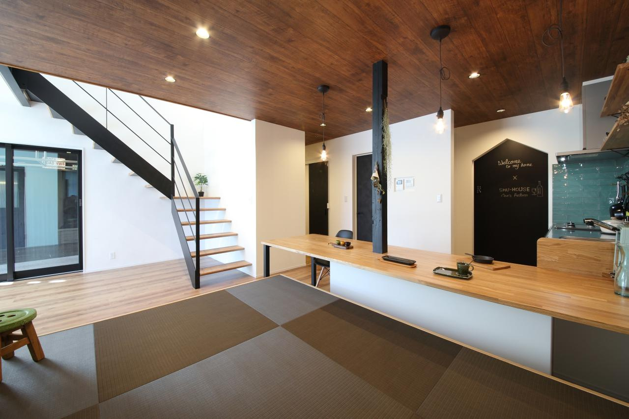 若草南町　中古戸建　（デザイナーズ住宅）の和室|小上がり和室　