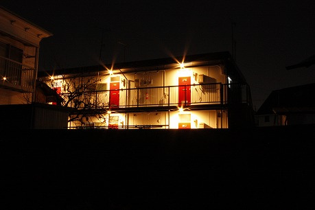 さくらコーポの外観|外観　ライトアップ