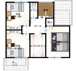 高知市介良乙 （建築条件付き）売土地の参考プラン|■土地価格1197.6822万円■土地面積164.97㎡