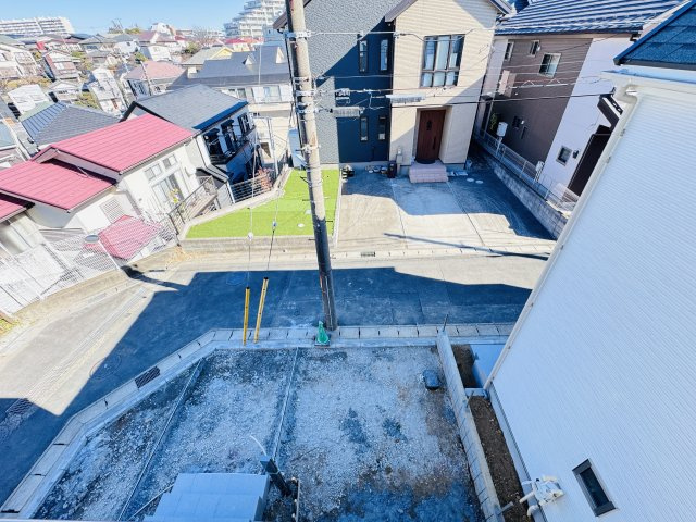 松戸市松戸新築戸建の展望|バルコニーより道路側眺望