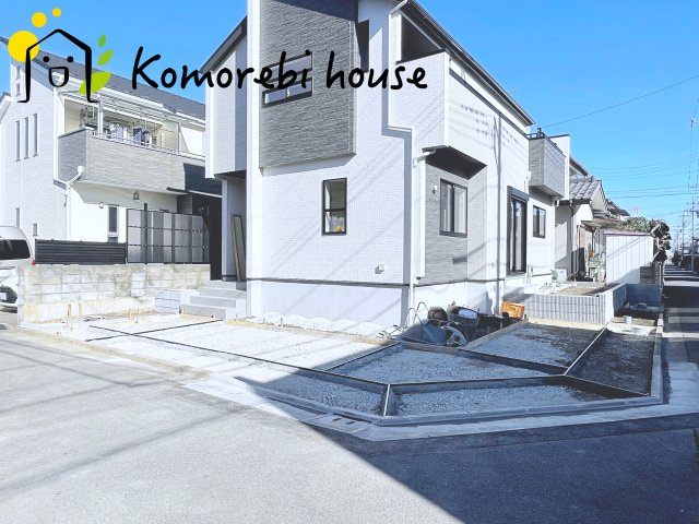 桶川市坂田　11期　新築一戸建て　ブルーミングガーデン　01の駐車場|1/10　撮影済み