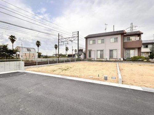 知多市新舞子字郷戸　全10区画　A区画の前面道路含む現地写真|R6.10.26撮影　前道約6ｍ！