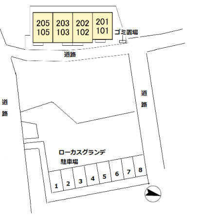 ローカス・グランデの区画図