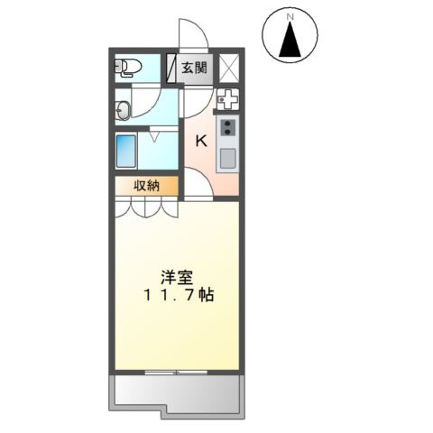 ソレイユⅠの間取り