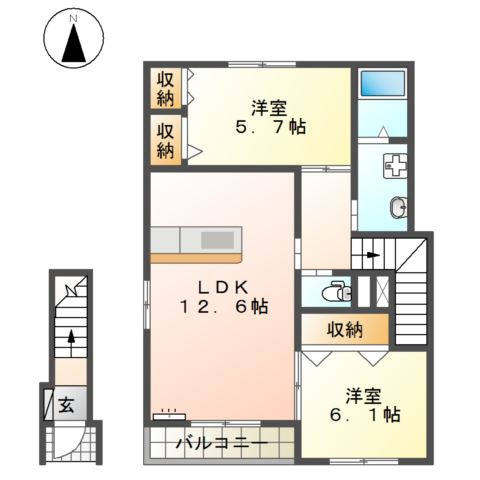 おおぞらⅡの間取り