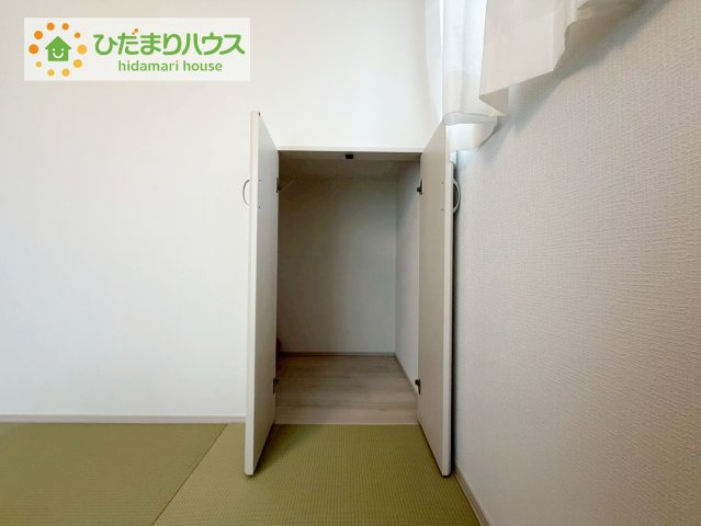 郡山市片平町モデル棟　新築戸建　3号棟の収納|お布団やお子様のおもちゃなどがスッキリ収納できますね(^^♪