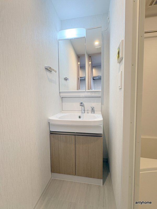 レジュールアッシュ緑橋駅前　仲介手数料無料の洗面所