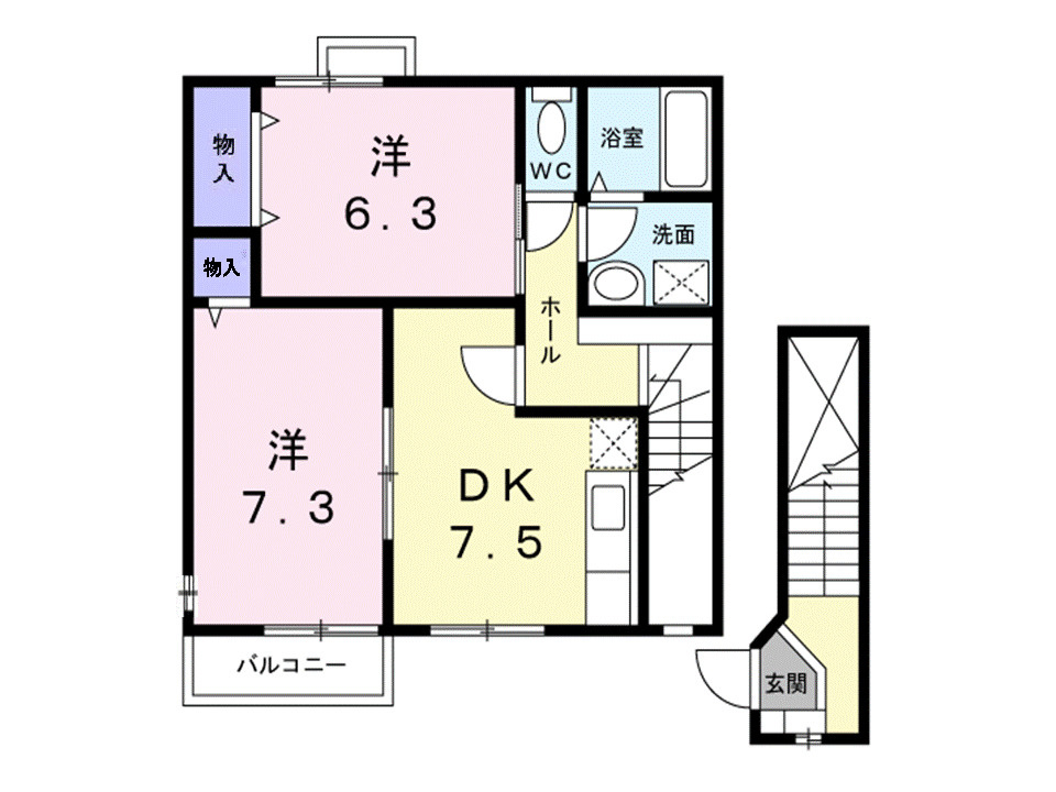 ボヌール・シャンテの間取り|間取図