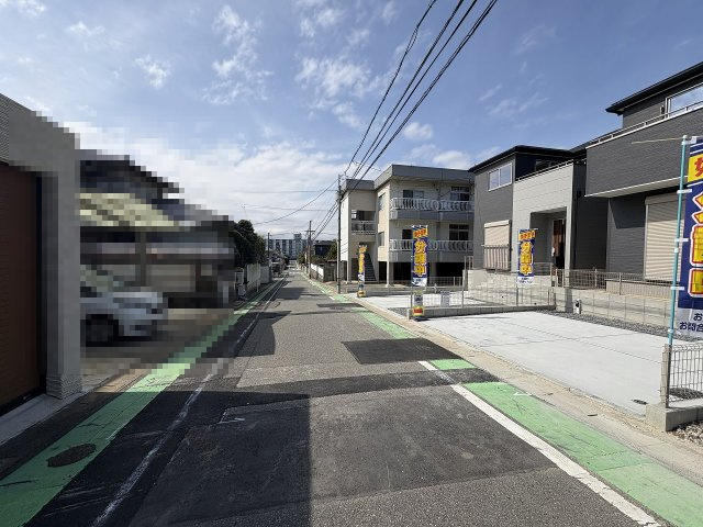 【その他】 | 福岡市南区長住5丁目第8　3号棟（全3棟）【仲介手数料無料・0円】 | 現地写真。前面道路です。