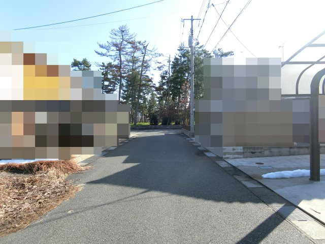 皆生温泉2丁目戸建の前面道路含む現地写真