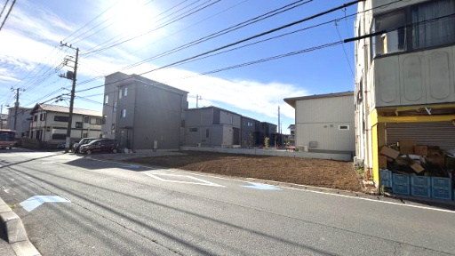 売地　三島市清住町　全２区画の前面道路含む現地写真|現地写真　12.23