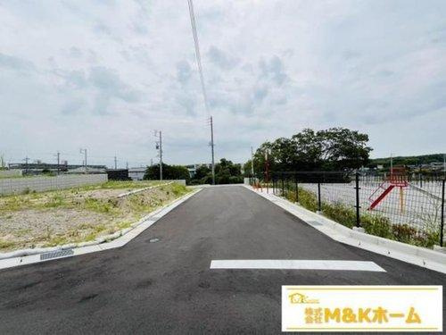 知多市日長字辰新田　全2区画　164号地の前面道路含む現地写真|R7.8.10撮影　現地写真