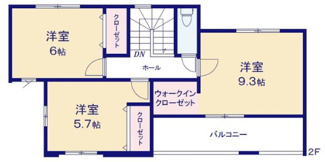 【間取り】 | 蓮田市緑町　新築分譲住宅 | ２階