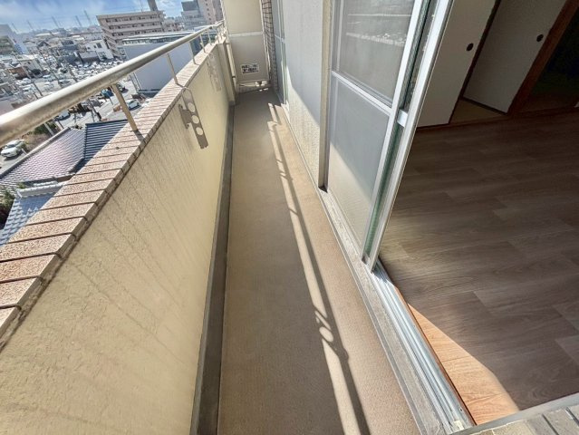 高楽ハイツのバルコニー