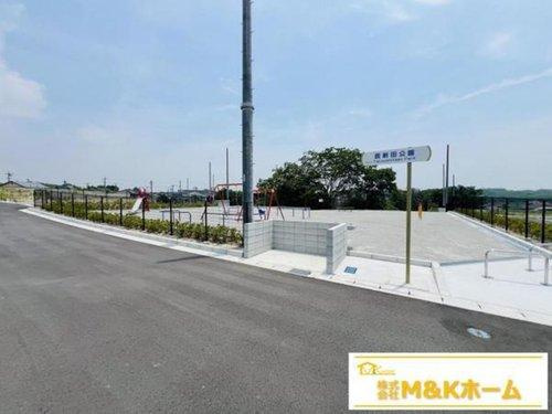 知多市日長字辰新田　全18区画　117号地の前面道路含む現地写真|R7.8.10撮影　分譲地内に公園もあります！！