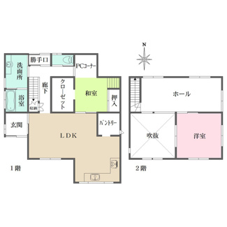 【間取り】 | 近江八幡市安土町下豊浦　中古戸建