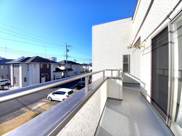 壬生町安塚中古戸建のバルコニー|南面のバルコニーです