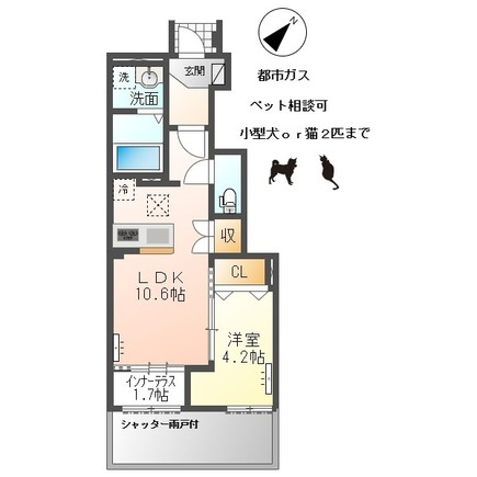 サクラ Ⅱ（SAKURA Ⅱ）の間取り|間取図