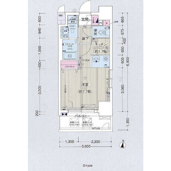 プレサンス名古屋城前の間取り