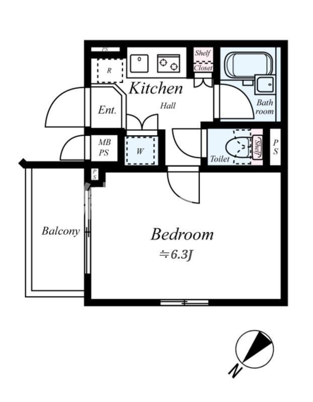 板橋区小茂根４丁目の賃貸マンションの間取り