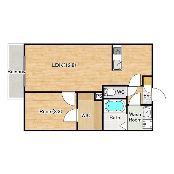 ジーメゾン名古屋牛立ルエーレの間取り
