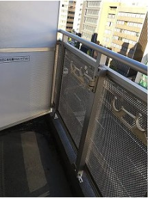 千代田区神田東紺屋町の賃貸マンションのバルコニー