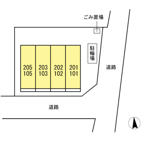 エル・フラワーの区画図
