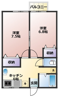 【間取り】 | ロイヤルコート川口A棟