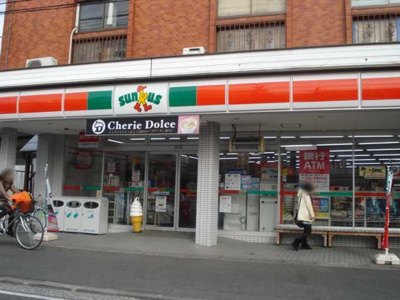 【周辺】 | 多摩区長尾新築アパート（仮 | サンクス川崎多摩高校前店まで1,515ｍ