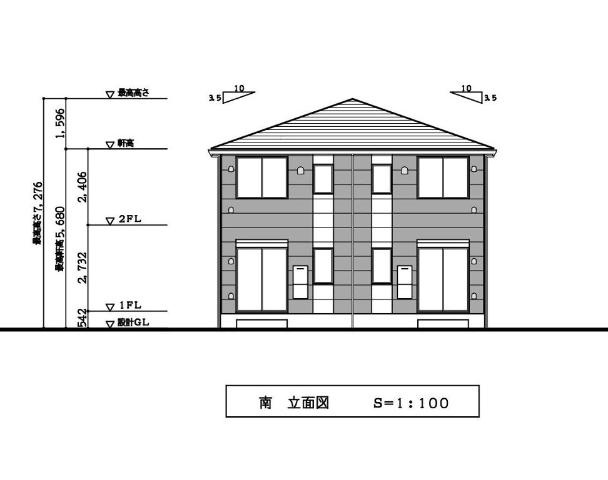 多摩区長尾新築アパート（仮の外観|完成予想図