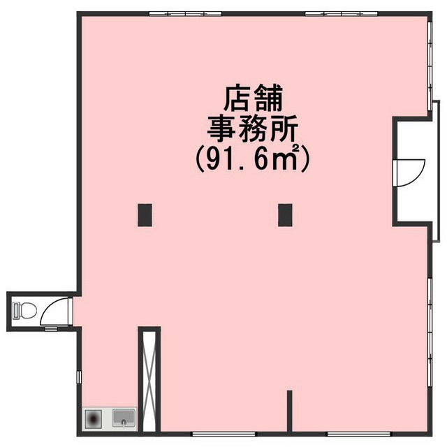 菊地町５丁目店舗の間取り
