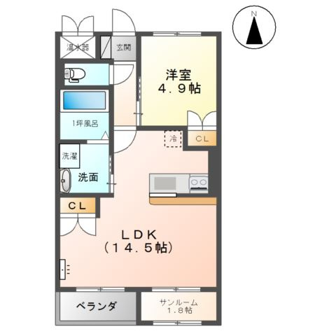 フレシール萩原の間取り