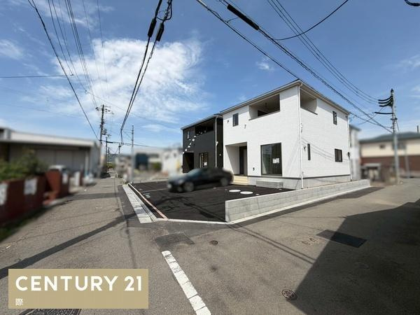 和歌山市中之島第3-2号　新築戸建の前面道路含む現地写真