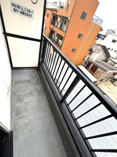 ハナキマンションのバルコニー