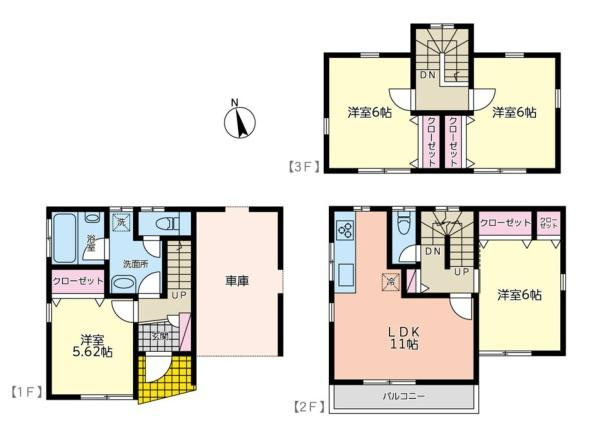 大和市福田の中古一戸建の間取り
