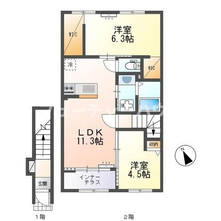リッチレジデンスＢ（Rich Residence B）の間取り