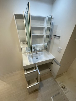 【洗面所】 | ウェルホームズ靭公園 | ウェルホームズ靭公園　独立洗面化粧台