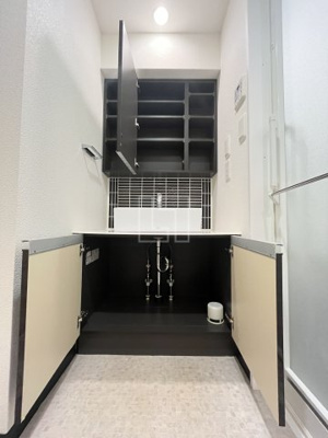 【洗面所】 | プレサンスNEO心斎橋 | プレサンスNEO心斎橋　キッチン収納