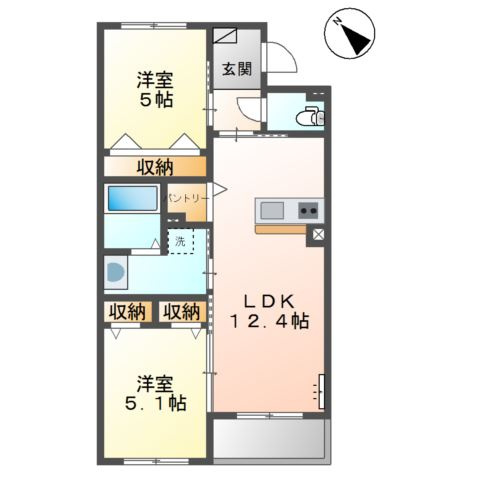 ORUTE東野の間取り