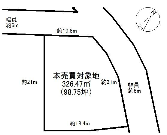 天満台東三丁目の土地図