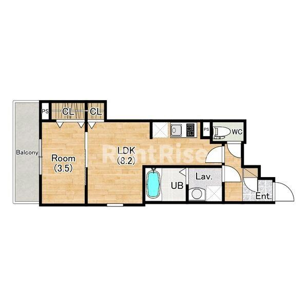 ジーメゾン一宮天王ルクセルクの間取り